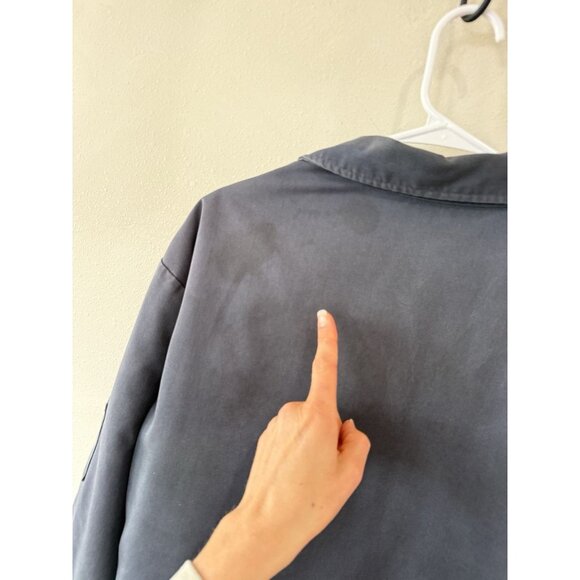 Vintage Dickies Eisenhower Jacket Mens XL Full Zip Coat Workwear Navy Blue - Picture 7 of 7